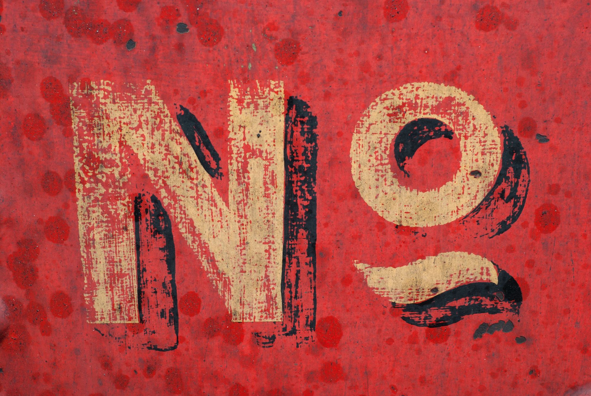 Red and yellow "No"